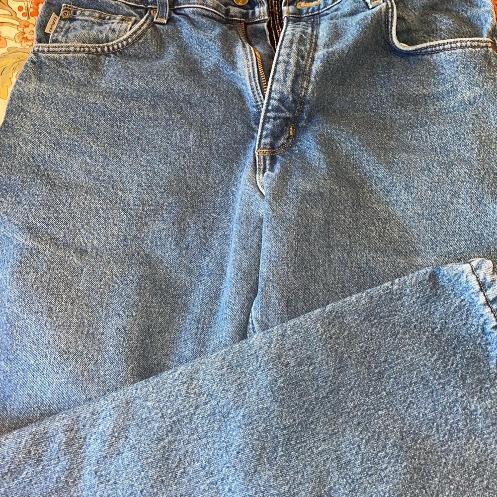 Carhart Blue Lined Denim Jeans 36x30